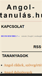 Mobile Screenshot of angol-tanulas.hu