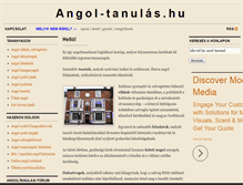 Tablet Screenshot of angol-tanulas.hu